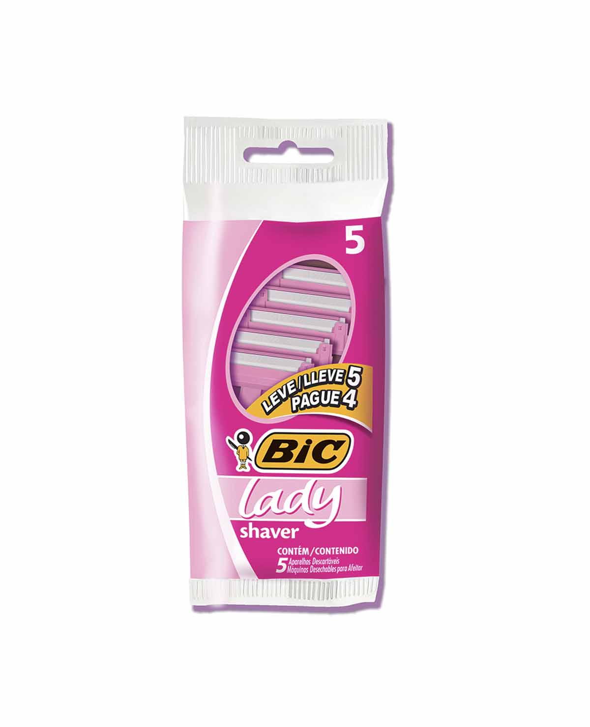 Maquina de Afeitar Bic Lady Shaver x 5 Un